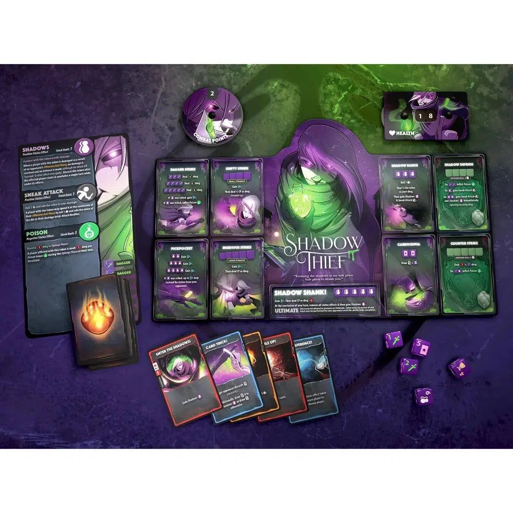 Dice Throne: Pyromancer v. Shadow Thief