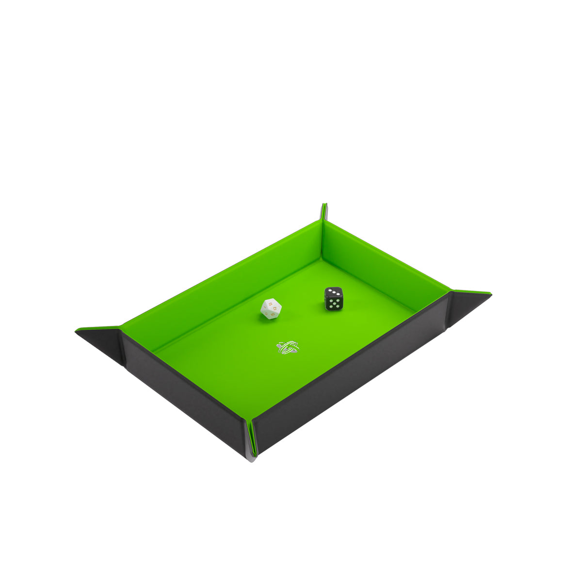 Gamegenic Magnetic Dice Tray Rectangular Black/Green
