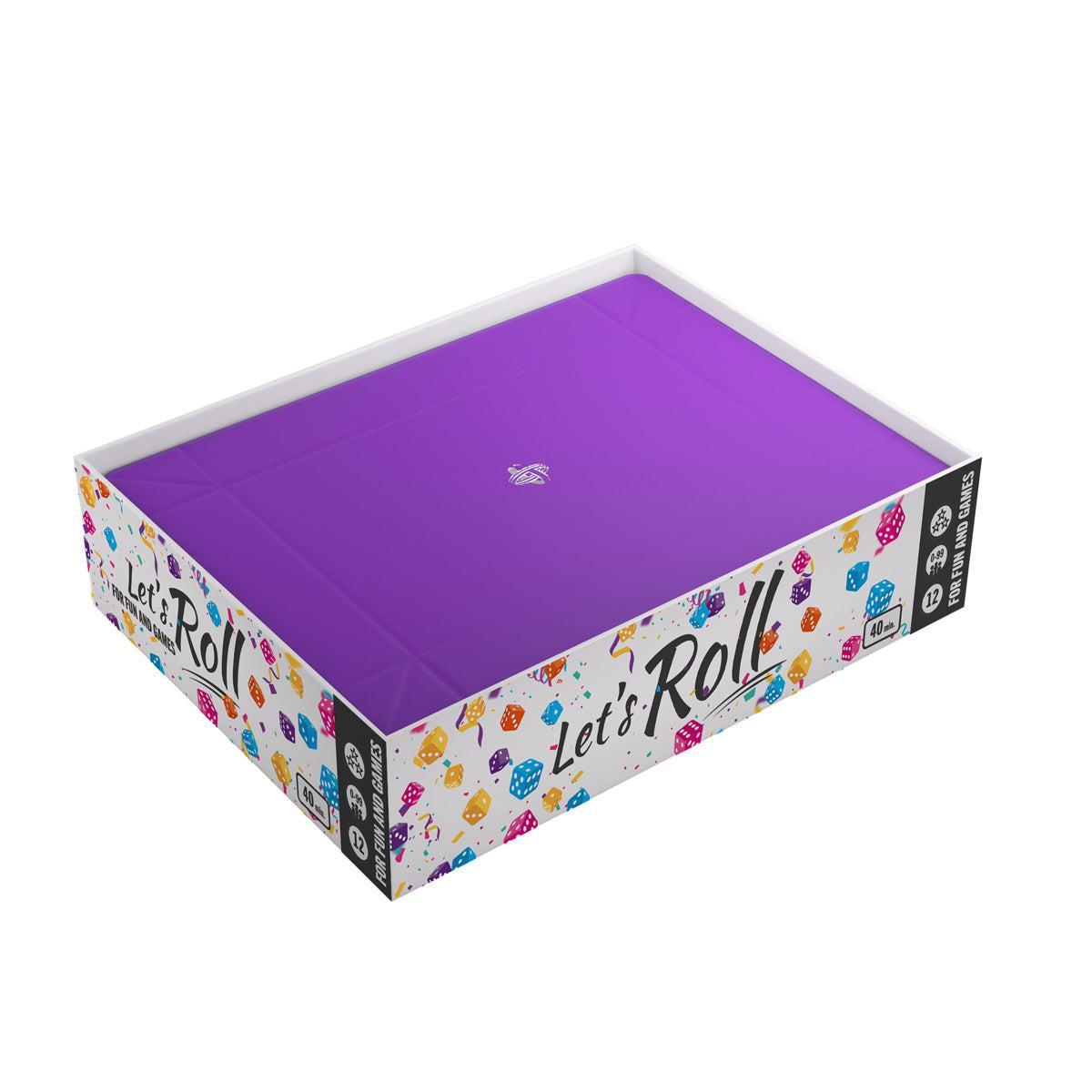 Gamegenic Magnetic Dice Tray Rectangular Black/Purple