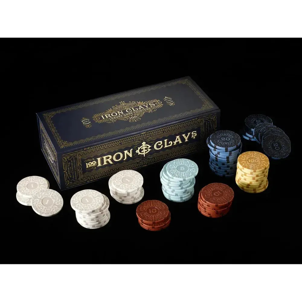 Iron clays pelimerkit 100 kpl