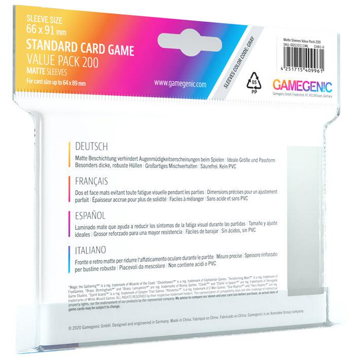 Matte Standard Card Sleeves Value Pack 66x91 mm