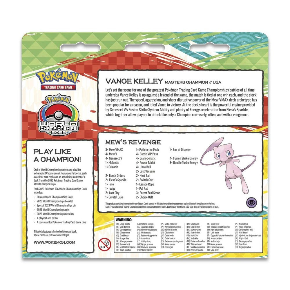 Pokemon 2023 World Championships Deck (Vance Kelley, Mew's Revenge)