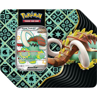 Pokemon Paldean Fates Special Tin Great Tusk