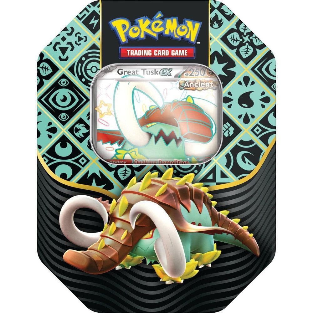 Pokemon Paldean Fates Tin Great Tusk