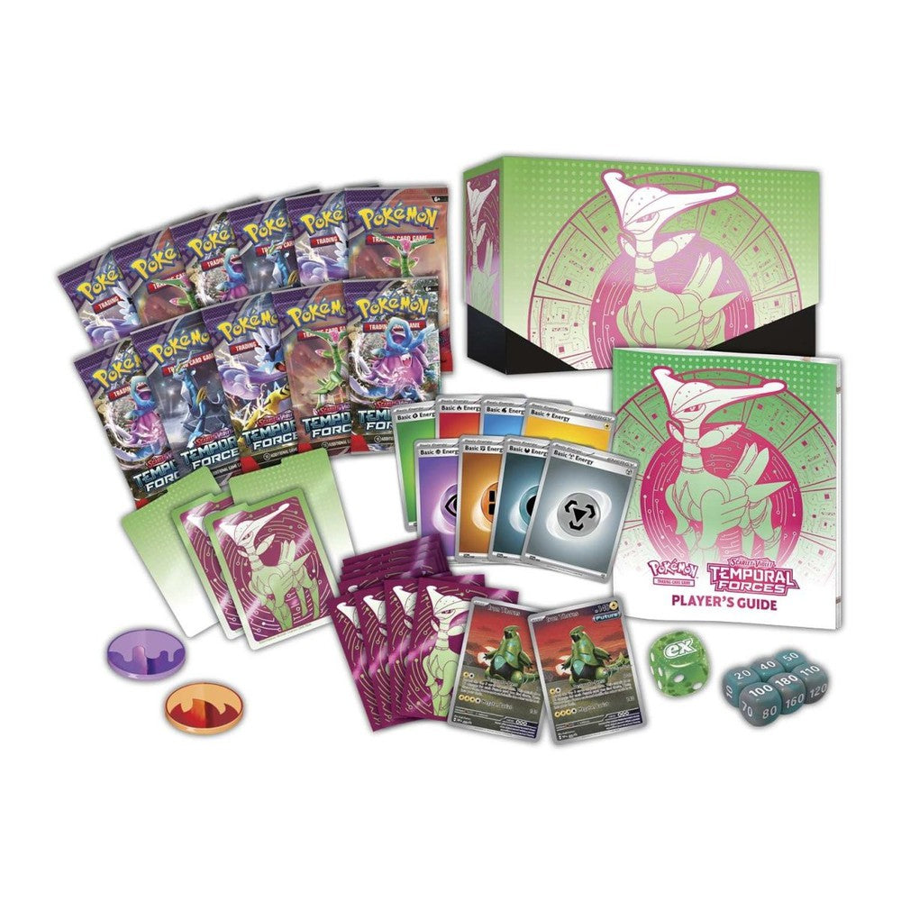 Pokemon Scarlet & Violet Temporal Forces Elite Trainer Box Iron Leaves
