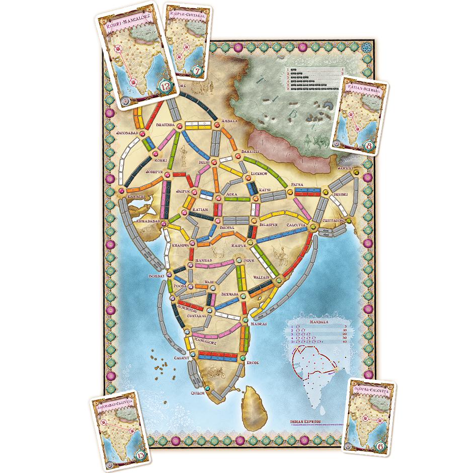 Ticket to Ride Map Collection: Volume 2 – India & Switzerland