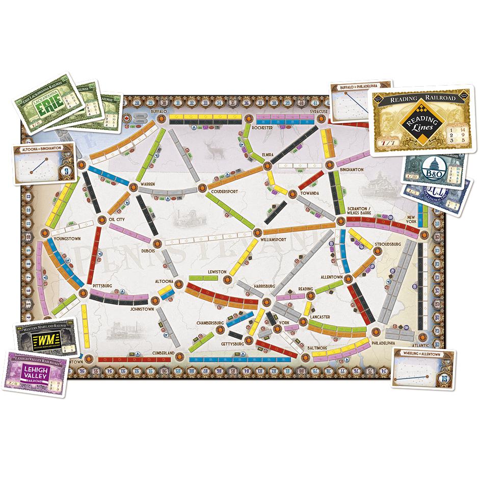 Ticket to Ride Map Collection: Volume 5 – United Kingdom & Pennsylvania