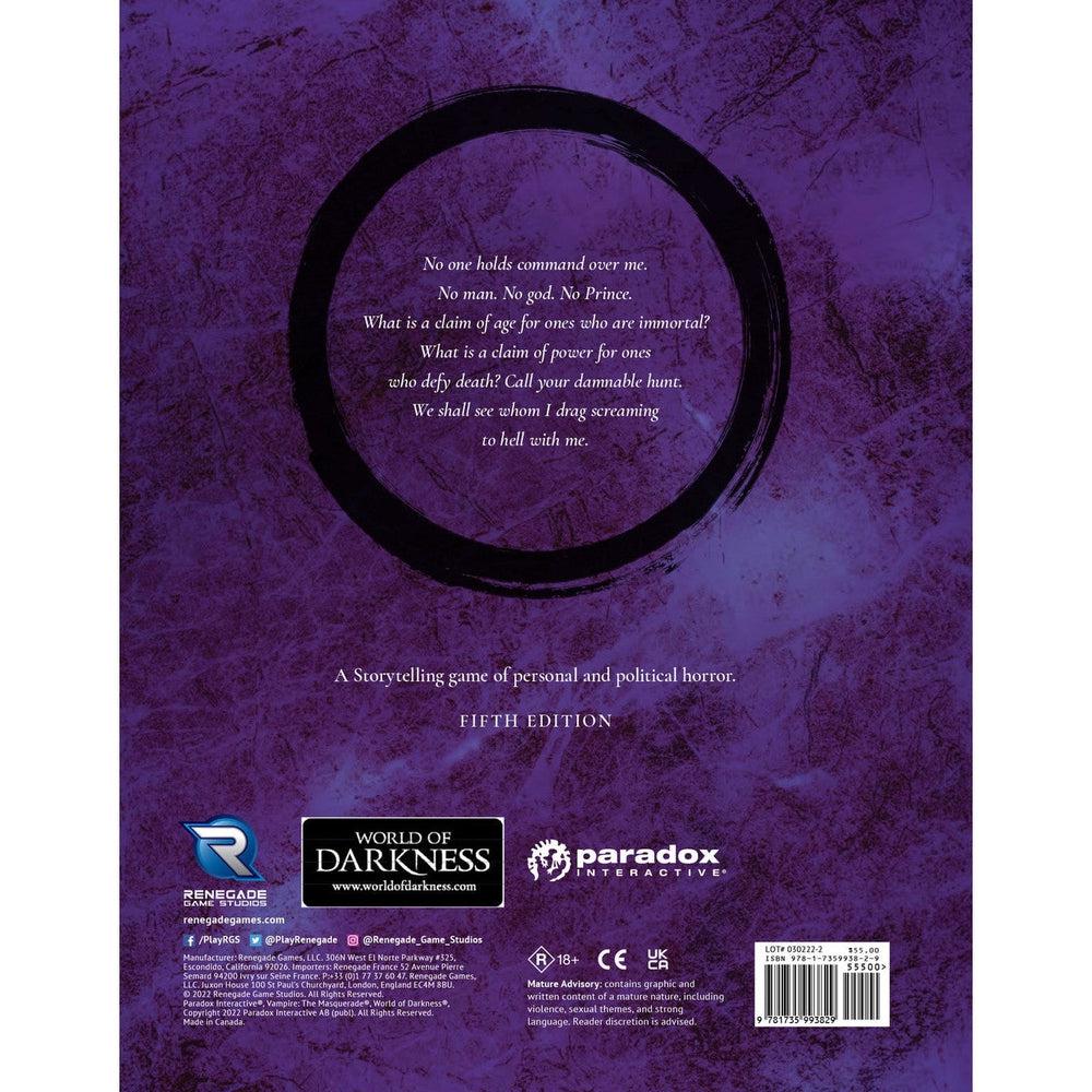 Vampire The Masquerade RPG: 5th Edition Core Rulebook