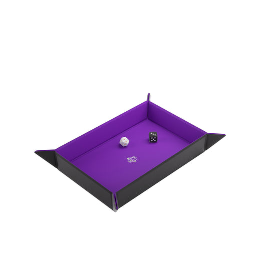Gamegenic Magnetic Dice Tray Rectangular Black/Purple