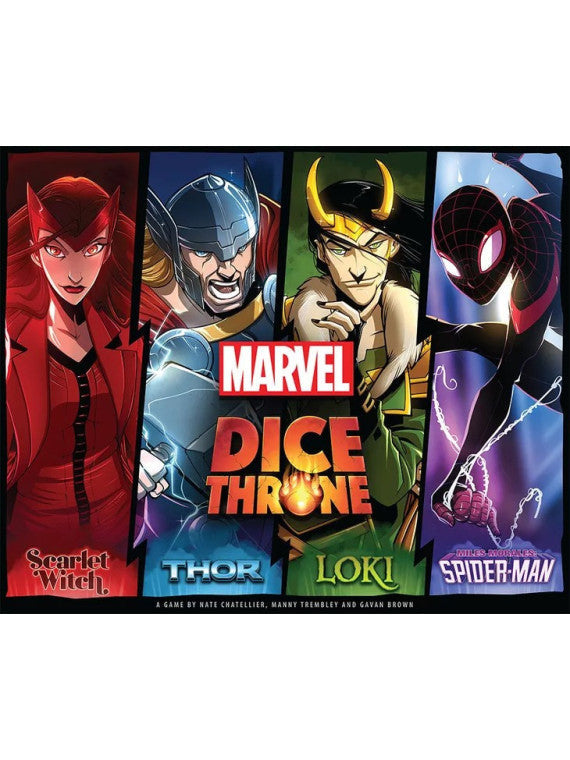 Marvel Dice Throne - Scarlet Witch, Thor, Loki, Spider-man