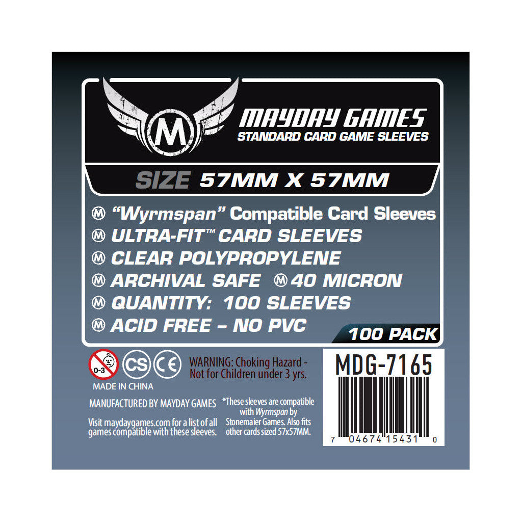 Mayday - Wyrmspan sleeves 57x57 mm