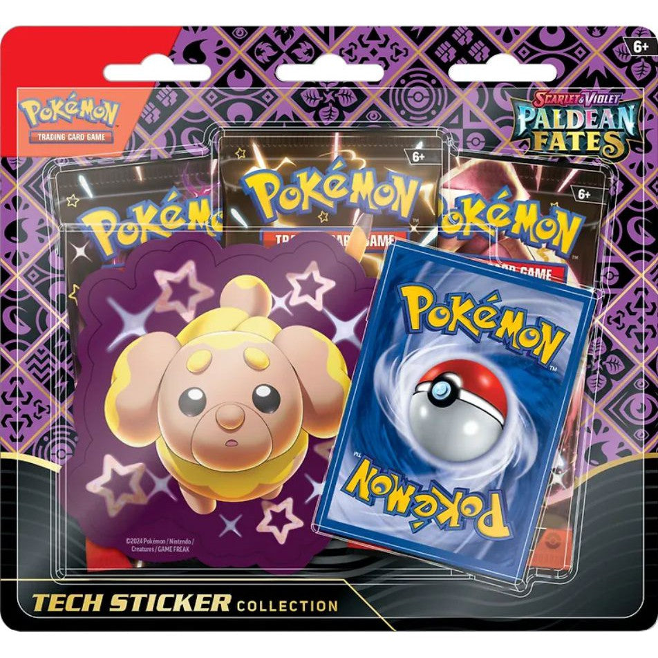 Pokemon Paldean Fates Fidough Tech Sticker Collection