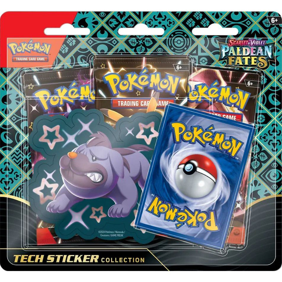 Pokemon Paldean Fates Maschiff Tech Sticker Collection