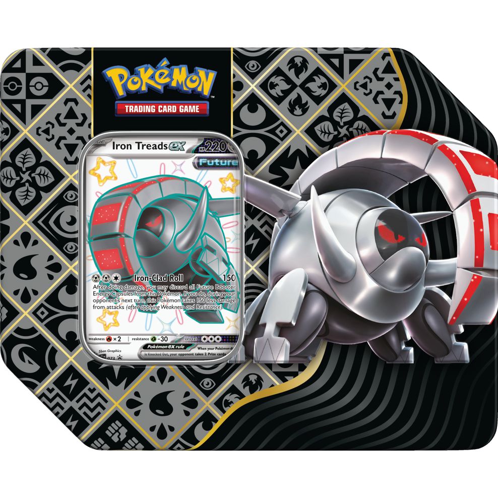 Pokemon Paldean Fates Special Tin Iron Treads