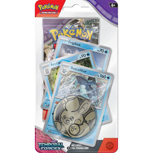 Pokemon Scarlet & Violet Temporal Forces Premium Checklane Blister Baxcalibur