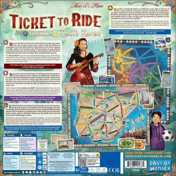Ticket to Ride Map Collection: Volume 8 – Iberia & South Korea