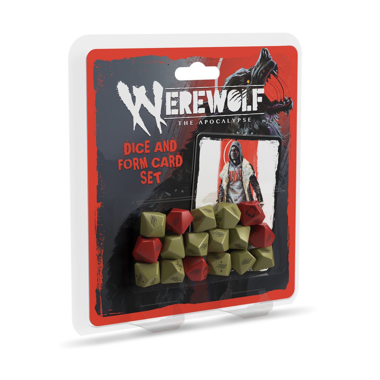 Werewolf: The Apocalypse 5th Edition Game Dice and Form Card Set